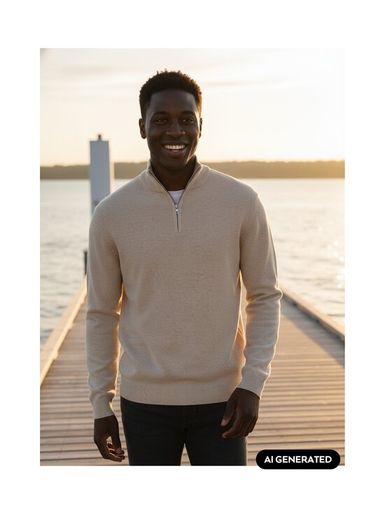 Only & Sons - OnsTing Life Half Zip -neule - GARDENIA | Stockmann - photo 5