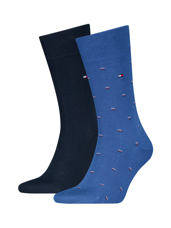 Tommy Hilfiger - Micro Pattern -sukat 2-pack - 003 BLUE | Stockmann - photo 1