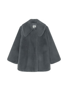 By Malene Birger - Kunstkarusnahast mantel Vela - 57 BRUSHED GREY | Stockmann
