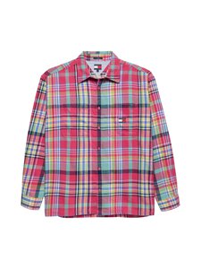 Tommy Jeans - TJM Utility Flannel -päällyspaita - XI5 VINTAGE CERISE / BIG CHECK | Stockmann