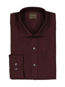 Oscar Jacobson - Brushed Flannel -kauluspaita - 603 RED MOON | Stockmann
