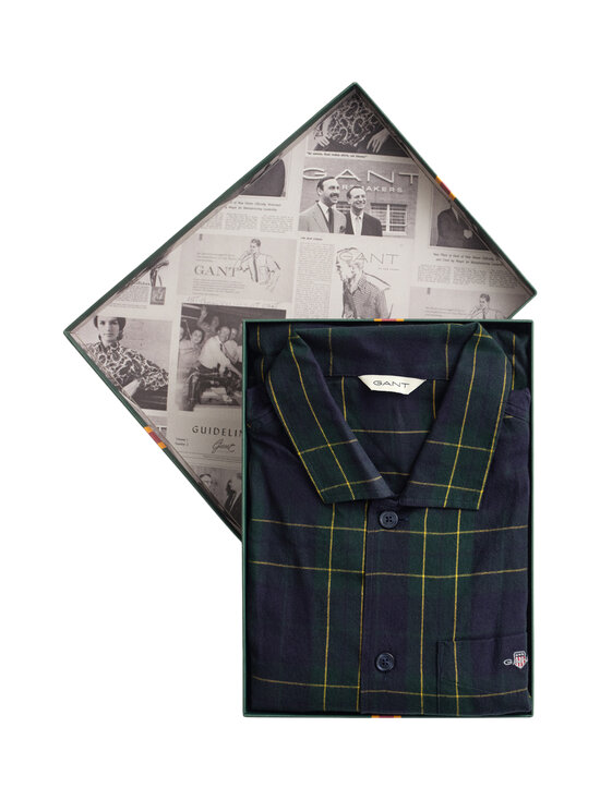 GANT - Flannel Check -pyjama, lahjapakkaus - 338 FOREST GREEN | Stockmann - photo 1