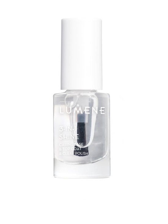 Gloss & Care 3in1 Shine Caring Base & Top Coat & Clear Polish -alus- ja päällyslakka