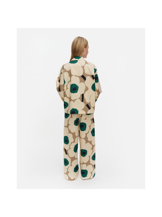 Marimekko - Kuunnelma Unikko -pyjamapaita - 816 BEIGE, KHAKI GREEN, GREEN | Stockmann - photo 4