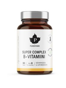 Puhdistamo - Super Complex B-vitamiini -ravintolisä 60 kaps. Puhdistamo - Super Complex B-vitamiini -ravintolisä 60 kaps. | Stockmann
