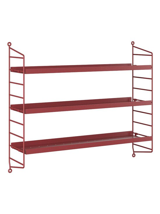 String - String Pocket Metal -seinähylly Oxtorgsröd tummanpunainen - PINK | Stockmann - photo 1