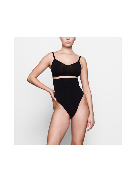 SKIMS - Seamless Sculpt High Waist - muotoilevat stringit - ONYX | Stockmann - photo 2