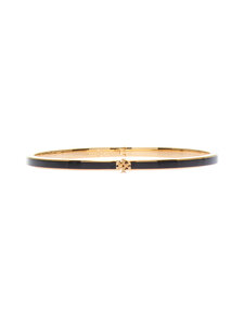 Tory Burch - Thin Icon Enamel rokassprādze - TORY GOLD / BLACK | Stockmann
