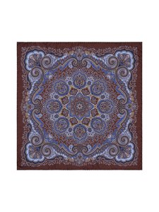 Stockholm Kravatt - Paisley-silkkitaskuliina - 3 BROWN | Stockmann