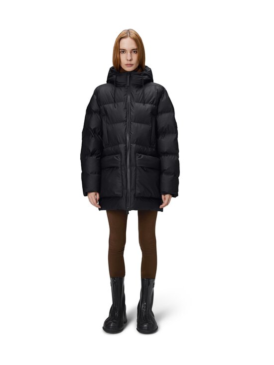 Rains - Rains Alta Long Puffer Cargo- toppatakki - 01 BLACK | Stockmann - photo 2