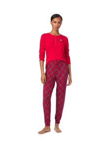 Lauren Ralph Lauren - Pidžaama Henley Jogger - 644 RED PLD | Stockmann