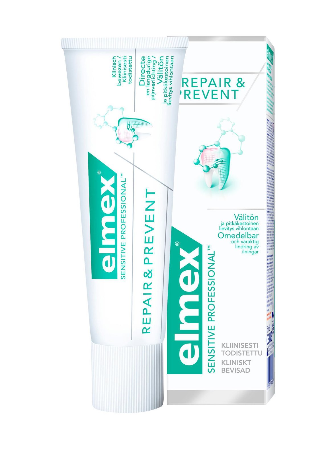 Elmex Sensitive repair & prevent toothpaste -hammastahna 75 ml