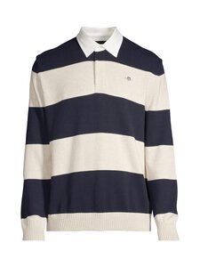 GANT - Leveäraitainen pikeeneulepaita - 433 EVENING BLUE GANT - Leveäraitainen pikeeneulepaita - 433 EVENING BLUE | Stockmann