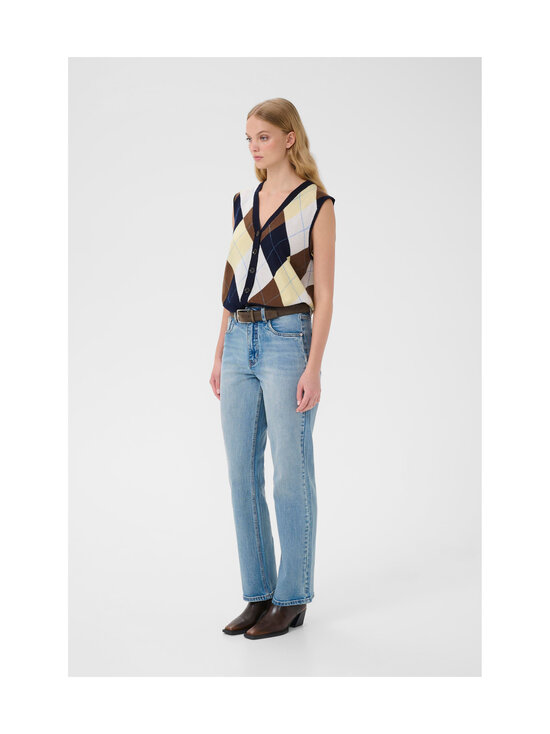 Gestuz - GZmanzi-neuleliivi - 140 SKYCAPTAIN/BROWN/YELLOW PLUM | Stockmann - photo 5