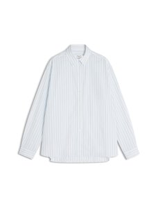 Maison Kitsuné - Striped Boyfriend -paitapusero - 0491 PURE BLUE/WHITE | Stockmann