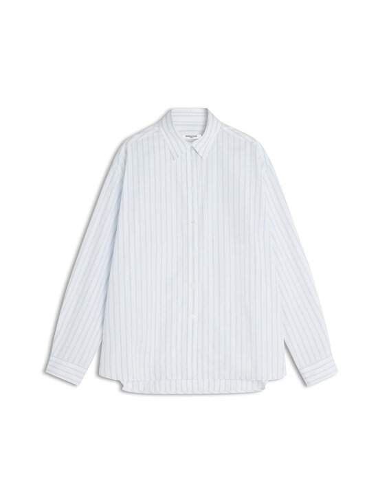 Maison Kitsuné - Striped Boyfriend -paitapusero - 0491 PURE BLUE/WHITE | Stockmann - photo 1