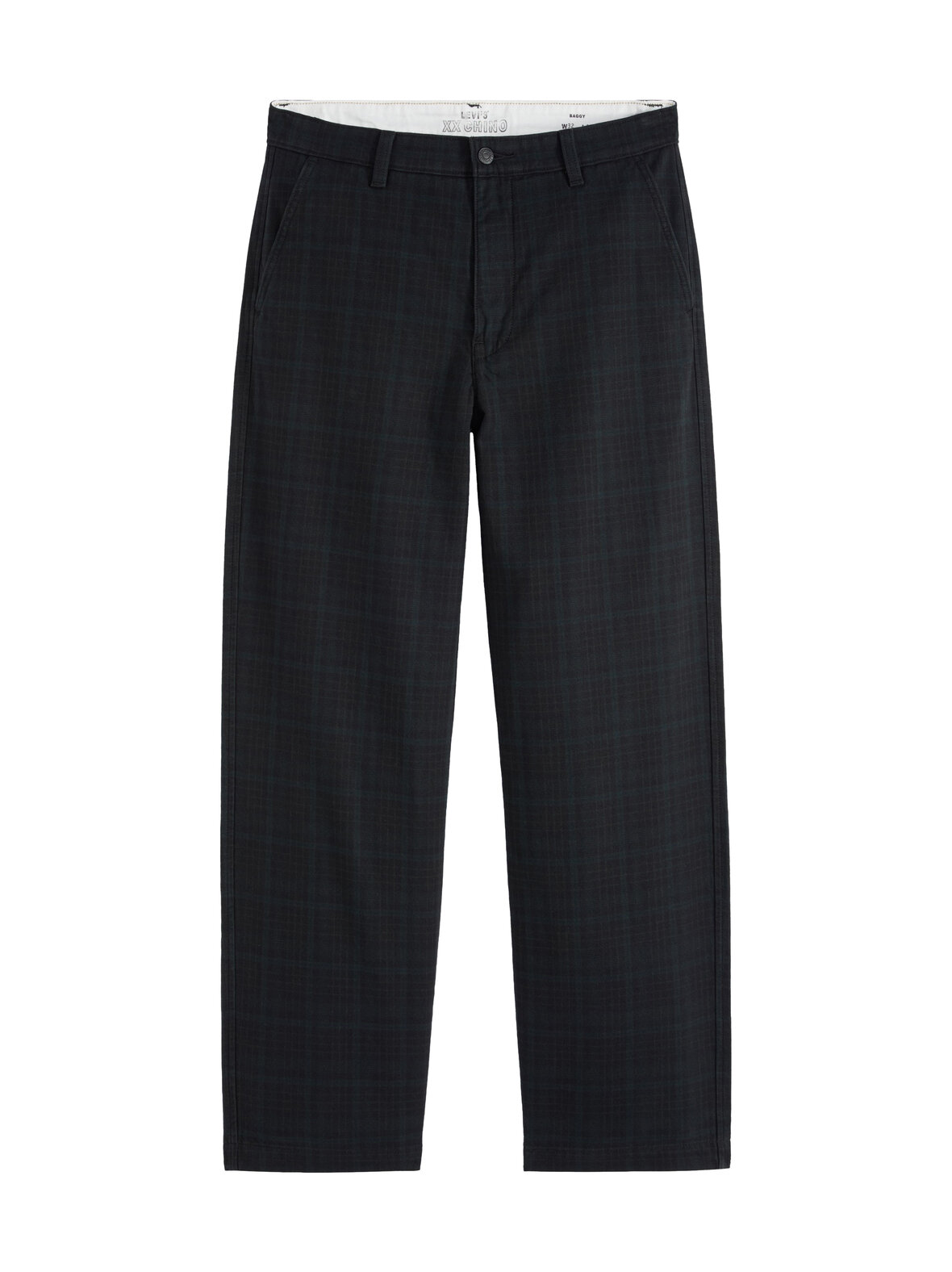 Chino Baggy Miles Plaid -housut