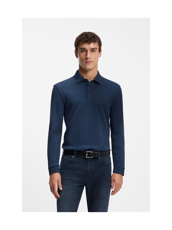 BOSS - Pado-pitkähihainen pikeepaita - 473 OPEN BLUE | Stockmann - photo 5