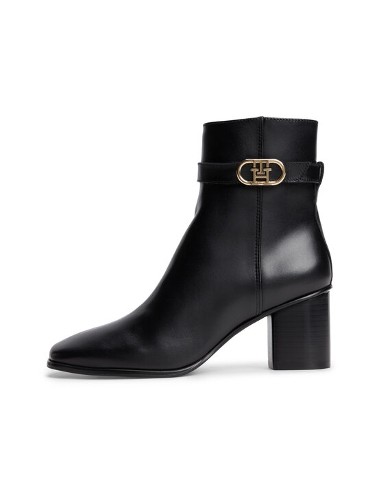 Tommy Hilfiger - Strap Block Heel ādas puszābaki - BDS BLACK | Stockmann - photo 1