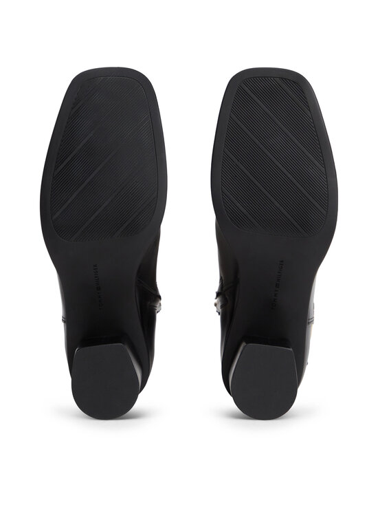 Tommy Hilfiger - Strap Block Heel ādas puszābaki - BDS BLACK | Stockmann - photo 6