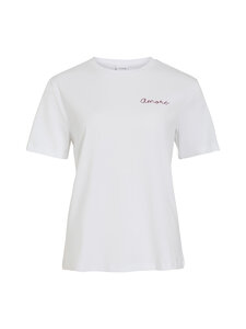 Vila - Vinora t-krekls - BRIGHT WHITE DETAIL:AMORE ANEMONE | Stockmann