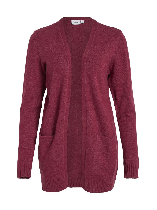 Red cardigan