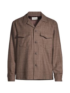 Officine Générale - Judas Prince of Wale -päällyspaita - ICEDCOFFEE/TAUPE | Stockmann