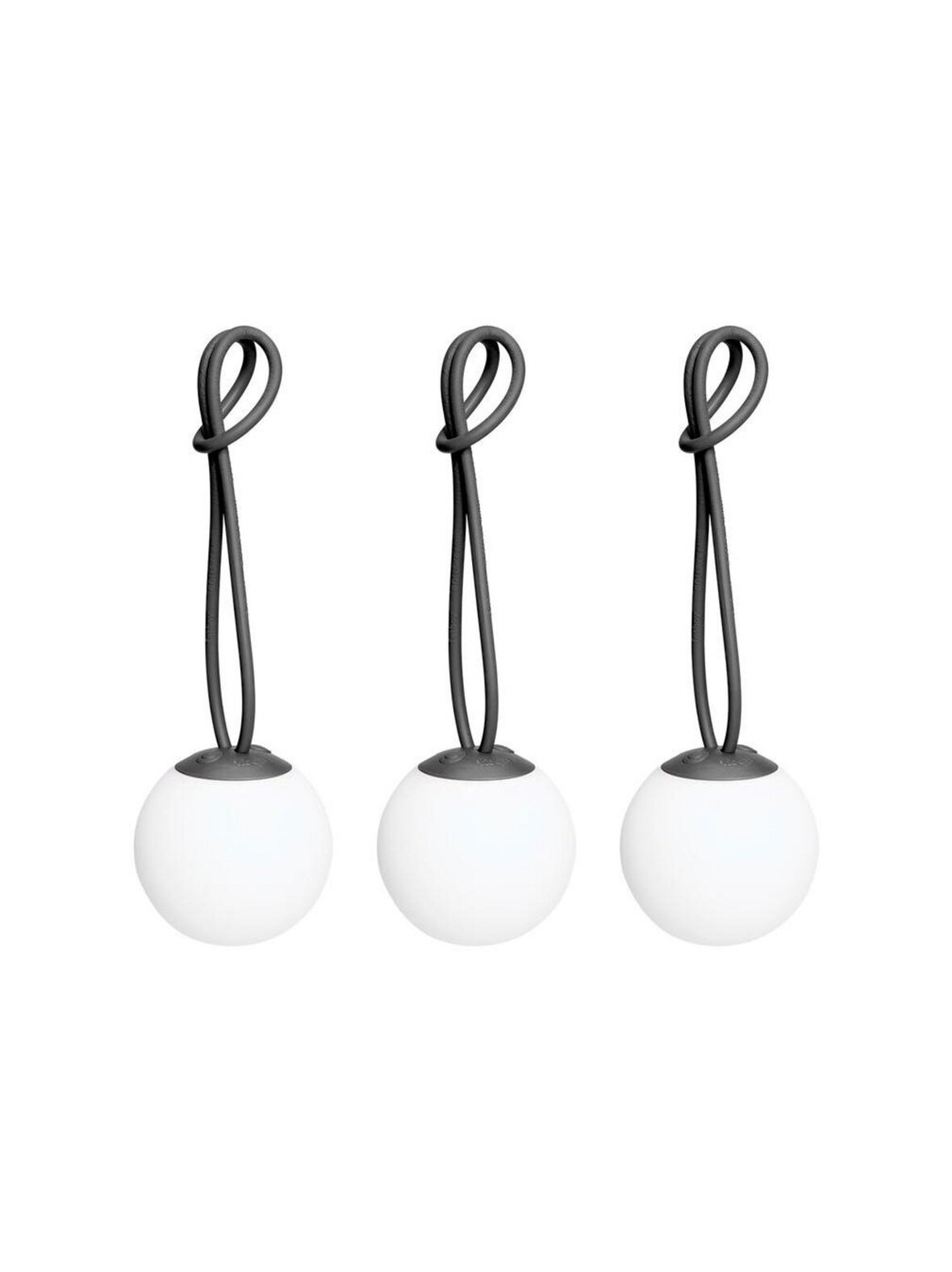 Bolleke mini -riippuvalaisinsetti 3 kpl anthracite