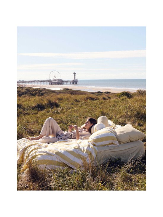 Essenza - Minte Stripe -satiinipussilakanasetti - 751 YELLOW STRAW - VANILLA | Stockmann - photo 7