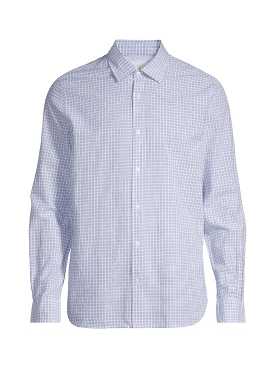 Officine Générale - Giacomo Mini Check krekls ar apkakli - BLUE/WHITE | Stockmann - photo 1