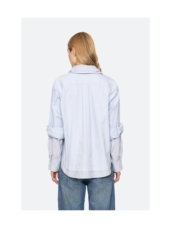Sea NY - ZAYNA DBL LAYER BUTTON DOWN SHIRT Sea NY - BLUE | Stockmann - photo 3