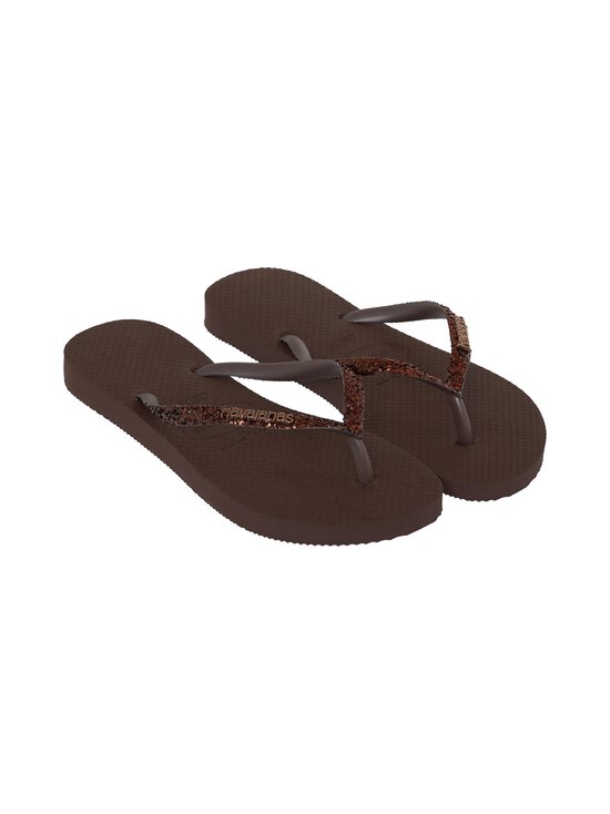 Havaianas - Slim Glitter II flipflopi - 0727 DARK BROWN | Stockmann - photo 4