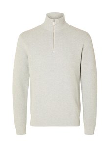 Selected - SlhDane Structure -puuvillaneule - LIGHT GREY MELANGE | Stockmann