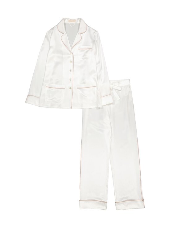 Olivia von Halle - Coco-silkkinen pyjamasetti - IVORY OYSTER - photo 4 Olivia von Halle - Coco-silkkinen pyjamasetti - IVORY OYSTER | Stockmann - photo 4