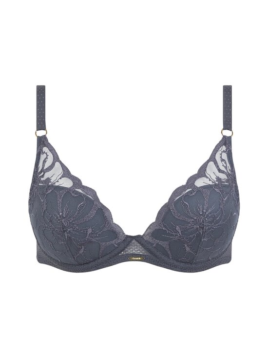 Chantelle - Fleurst Shirt Underwire Plunge krūšturis - D48 FANCY GREY | Stockmann - photo 1