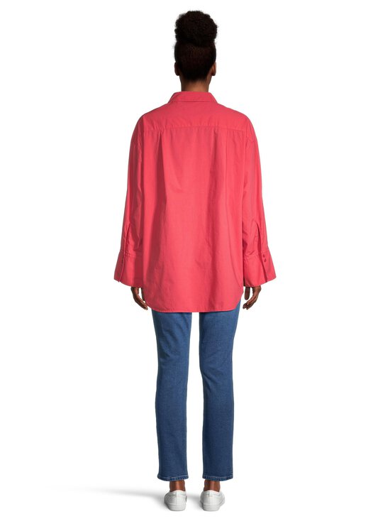 Rue de Tokyo - Sumiko Dyed Poplin blūze - BITTERSWEET RED - photo 3 Rue de Tokyo - Sumiko Dyed Poplin blūze - BITTERSWEET RED | Stockmann - photo 3