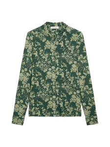 Marc O'Polo - Jersey kreklblūze - 3493 MEDIUM GREEN_MULTI_01 | Stockmann
