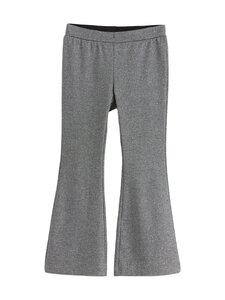 Lindex - Lurex Rib -housut - 80 BLACK | Stockmann