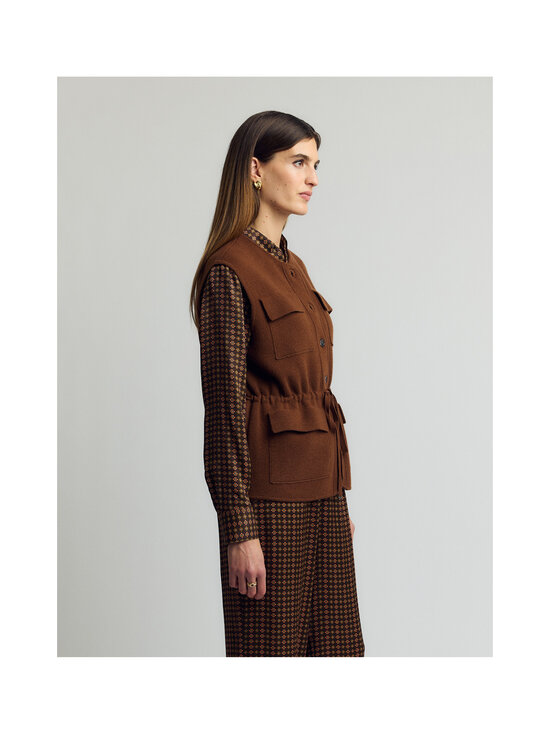 Andiata - Malina bezpiedurkņu adīta veste - 63 COGNAC | Stockmann - photo 2