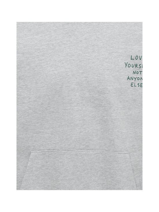 Only & Sons - OnsHenry Scribble Oversize -collegehuppari - LIGHT GREY MELANGE PRINT:LOVE YOURSELF | Stockmann - photo 3