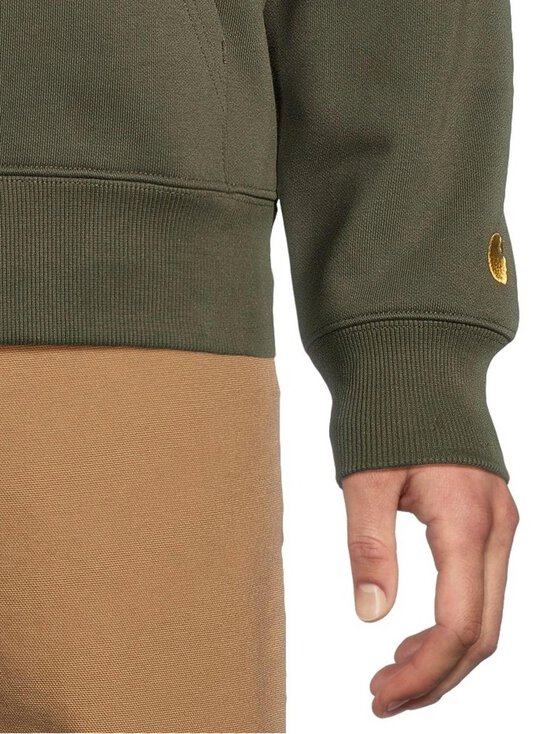 Carhartt WIP - Chase Neck Zip džemperis - 3CBXX OLIVE / GOLD /--- - photo 5 Carhartt WIP - Chase Neck Zip džemperis - 3CBXX OLIVE / GOLD /--- | Stockmann - photo 5