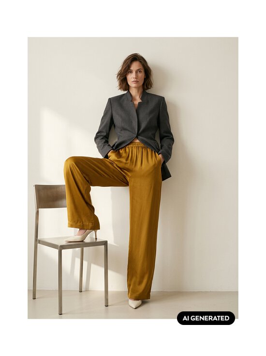 Selected - SlwVida Mid Waist Wide -housut - MONKS ROBE | Stockmann - photo 2