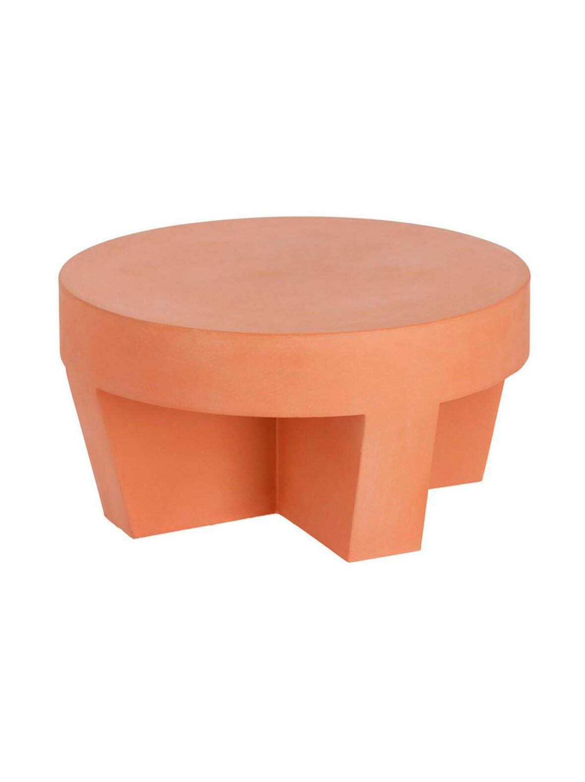 Vilena-sohvapöytä terrakotta ⌀ 60 cm