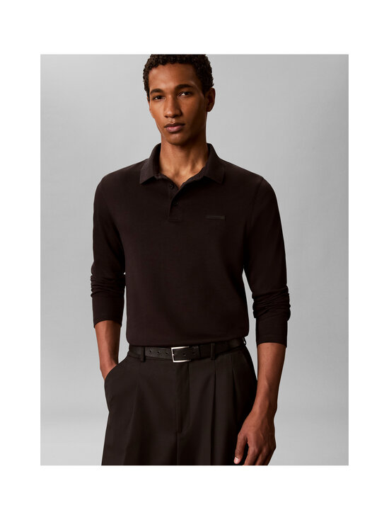 Calvin Klein Menswear - Slim Supima Logo -pikeepaita - UB1 BLACK | Stockmann - photo 6