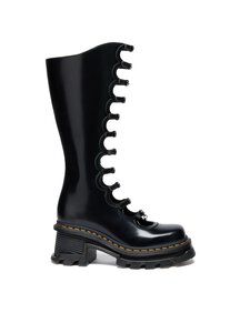 Dr. Martens - Kiki Dm x Mj Black Buttero -nahkasaappaat - BLACK | Stockmann