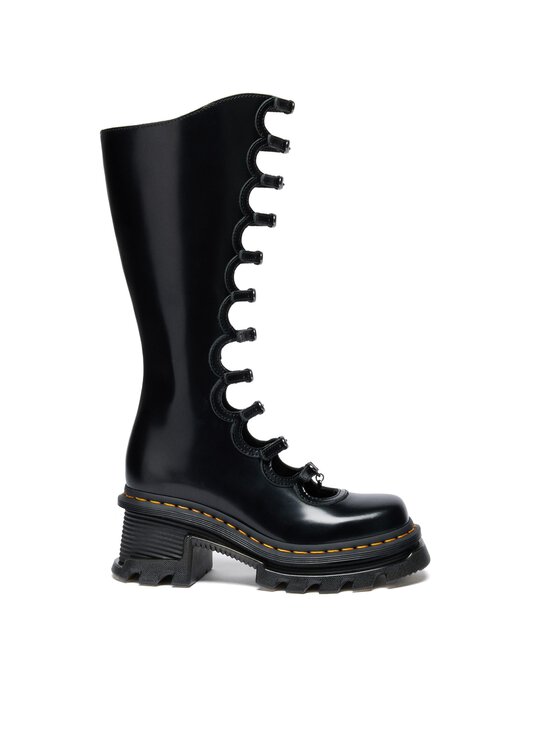 Dr. Martens - Kiki Dm x Mj Black Buttero -nahkasaappaat - BLACK | Stockmann - photo 1