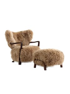 &Tradition - Wulff ATD2 -nojatuoli ja ATD3-rahi - BEIGE,RUSKEA | Stockmann