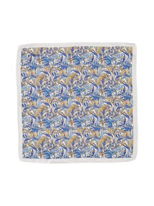 Eton - Tropical Floral Twill -silkkitaskuliina - 00 WHITE | Stockmann