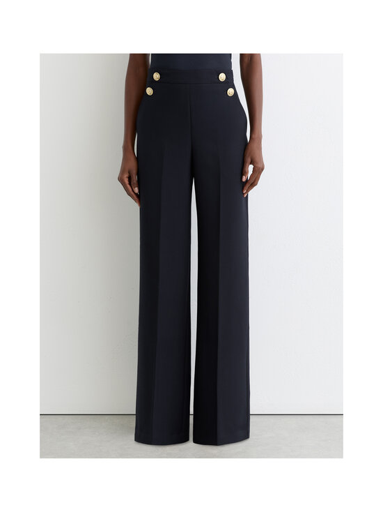 Reiss - Carley Button Detail Wide Leg -housut - 10 NAVY | Stockmann - photo 3