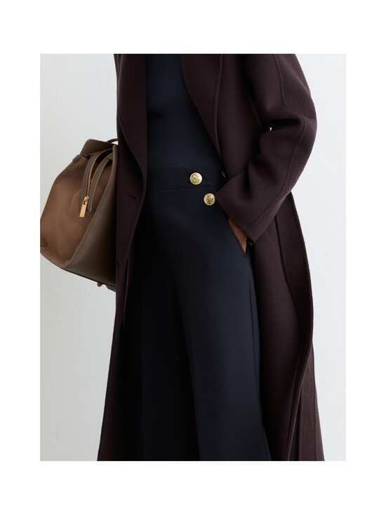 Reiss - Carley Button Detail Wide Leg -housut - 10 NAVY | Stockmann - photo 5